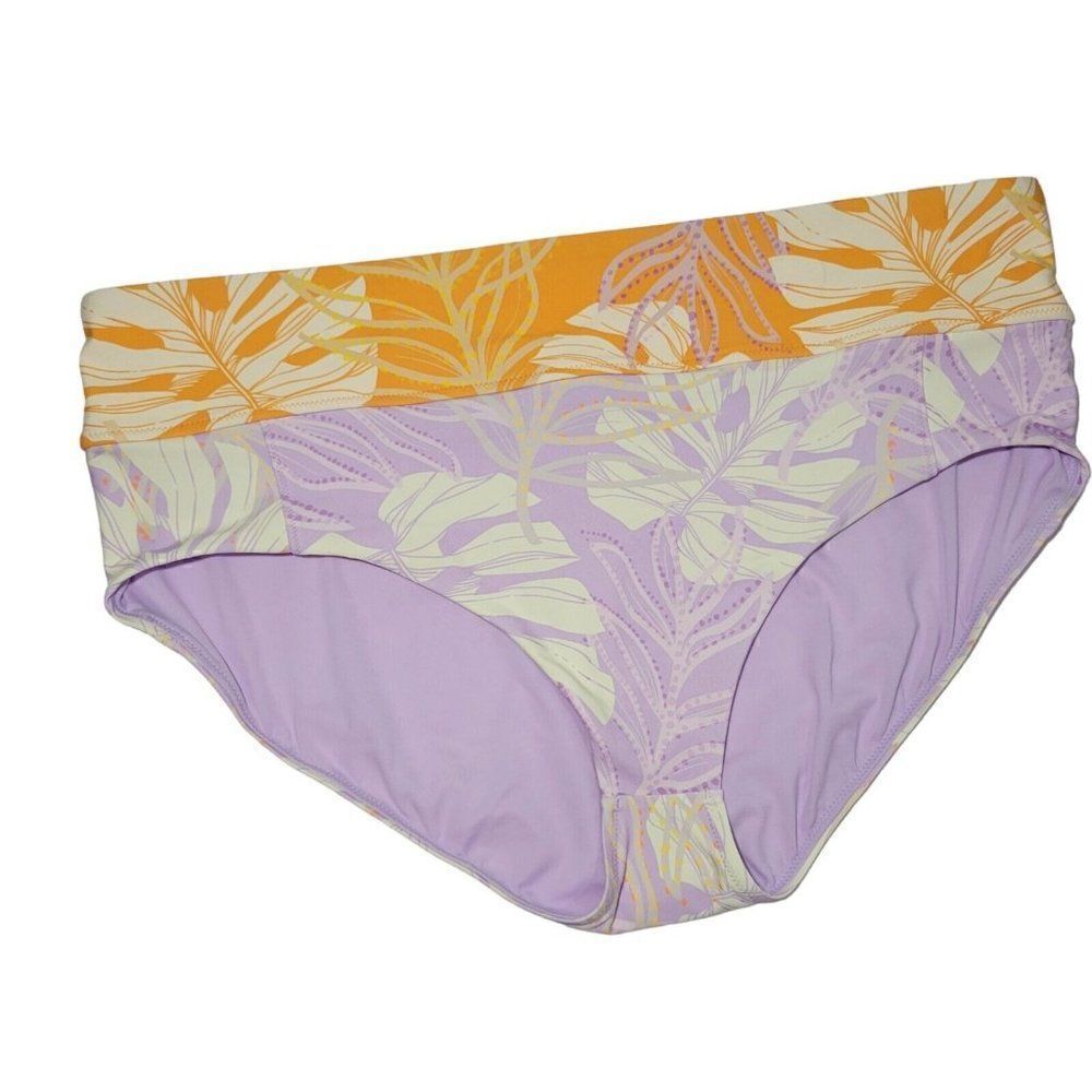 Calia by Carrie Underwood Swim BoyShorts Womens XXL Wide Band Bikini Bottom NWOT